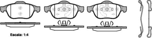 NEW BLOX NB24536S02 - Тормозные колодки, дисковые, комплект unicars.by