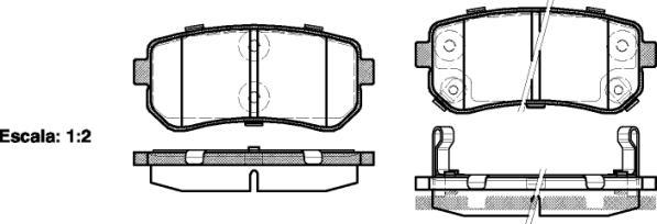 NEW BLOX NB24320V02 - Тормозные колодки, дисковые, комплект unicars.by