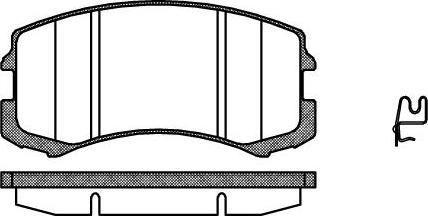 Valeo 606801 - Тормозные колодки, дисковые, комплект unicars.by