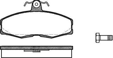 Metzger 015400 - Тормозные колодки, дисковые, комплект unicars.by