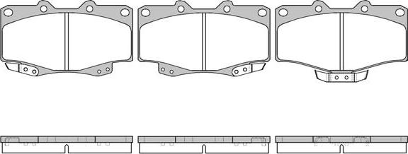 NEW BLOX NB21679T15 - Тормозные колодки, дисковые, комплект unicars.by