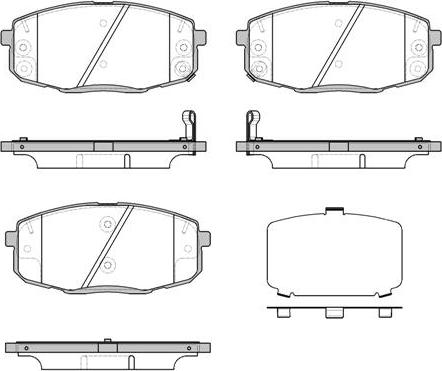 NEW BLOX NB23966T17 - Тормозные колодки, дисковые, комплект unicars.by