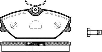 BOSCH BP2684 - Тормозные колодки, дисковые, комплект unicars.by