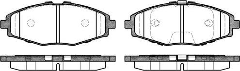 BOSCH BP270 - Тормозные колодки, дисковые, комплект unicars.by