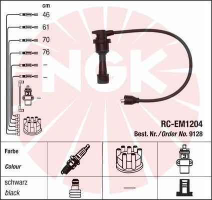 NGK 9128 - Комплект проводов зажигания unicars.by