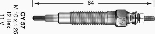 NGK 5287 - Свеча накаливания unicars.by