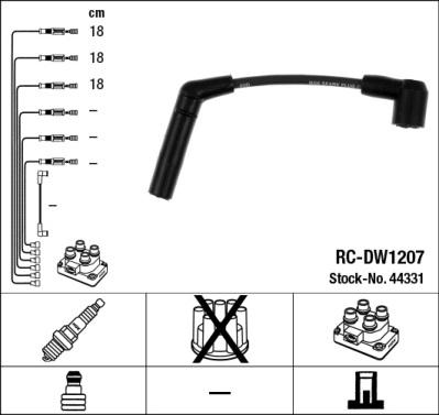 NGK 44331 - Комплект проводов зажигания unicars.by