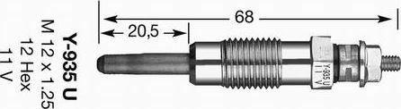 NGK 4791 - Свеча накаливания unicars.by