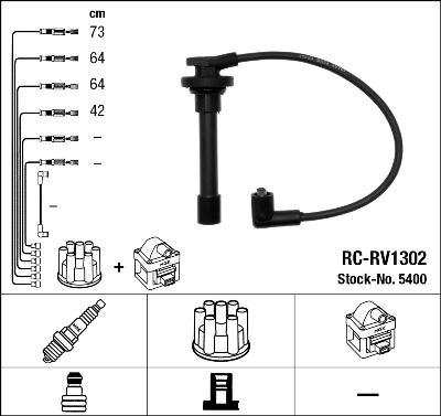 NGK 5400 - Комплект проводов зажигания unicars.by