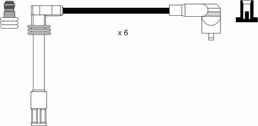 NGK 0518 - Комплект проводов зажигания unicars.by