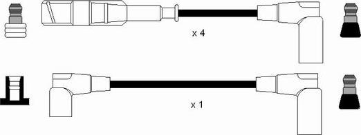 NGK 0742 - Комплект проводов зажигания unicars.by