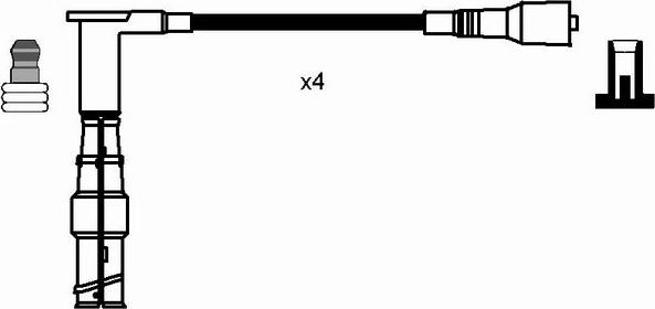 NGK 0738 - Комплект проводов зажигания unicars.by