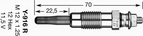 NGK 2785 - Свеча накаливания unicars.by