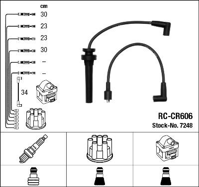 NGK 7248 - Комплект проводов зажигания unicars.by