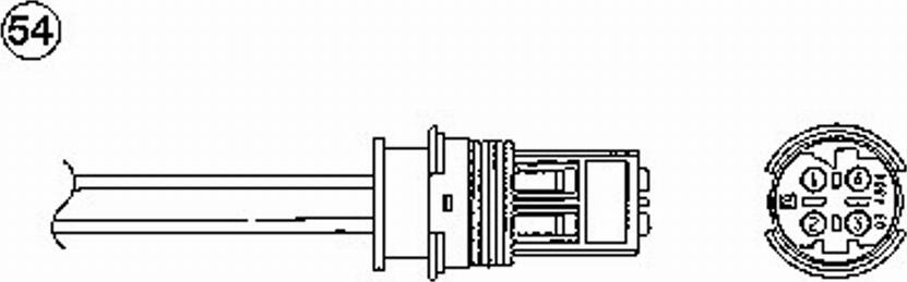 NGK OTA7H-5A1 - Лямбда-зонд, датчик кислорода unicars.by