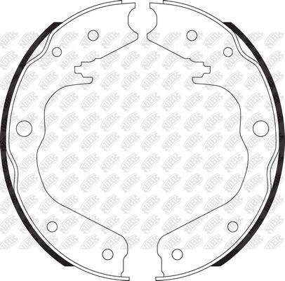 NiBK FN83001 - Комплект тормозов, ручник, парковка unicars.by