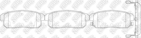 NiBK PN9800 - Тормозные колодки, дисковые, комплект unicars.by