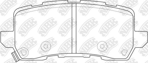 NiBK PN0648 - Тормозные колодки, дисковые, комплект unicars.by