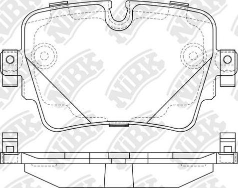 NiBK PN0723 - Тормозные колодки, дисковые, комплект unicars.by