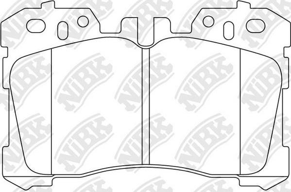 NiBK PN1833 - Тормозные колодки, дисковые, комплект unicars.by