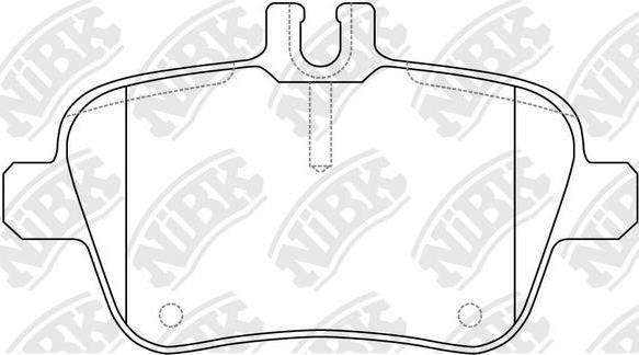 NiBK PN31010W - Тормозные колодки, дисковые, комплект unicars.by