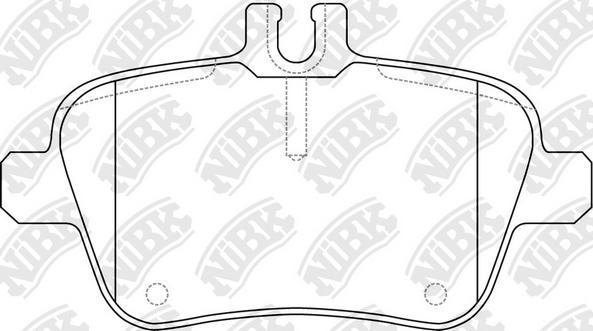 NiBK PN31010 - Тормозные колодки, дисковые, комплект unicars.by