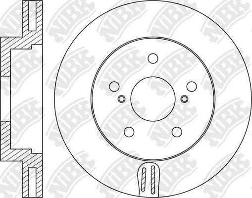 NiBK RN1627 - Тормозной диск unicars.by