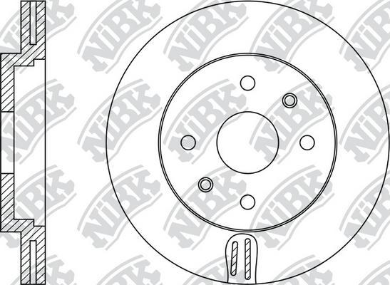 NiBK RN1126 - Тормозной диск unicars.by