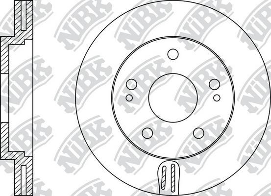 NiBK RN1365 - Тормозной диск unicars.by