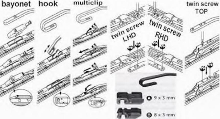 Nipparts DM-550 - Щетка стеклоочистителя unicars.by