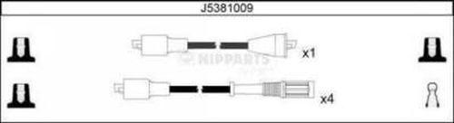 Nipparts J5381009 - Комплект проводов зажигания unicars.by