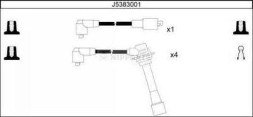 Nipparts J5383001 - Комплект проводов зажигания unicars.by