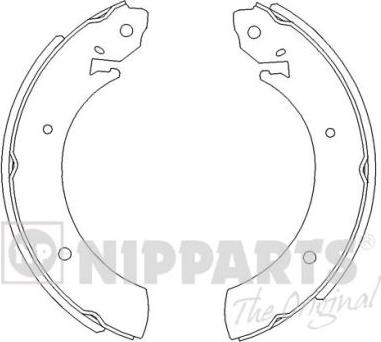 Nipparts J3500502 - Комплект тормозных колодок, барабанные unicars.by