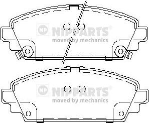 Nipparts J3604048 - Тормозные колодки, дисковые, комплект unicars.by