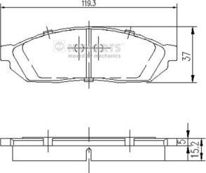 Spidan 31061 - Тормозные колодки, дисковые, комплект unicars.by