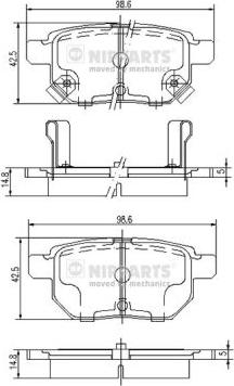 BSG BSG 85-200-024 - Тормозные колодки, дисковые, комплект unicars.by