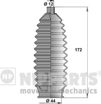 Nipparts J2844003 - Комплект пыльника, рулевое управление unicars.by