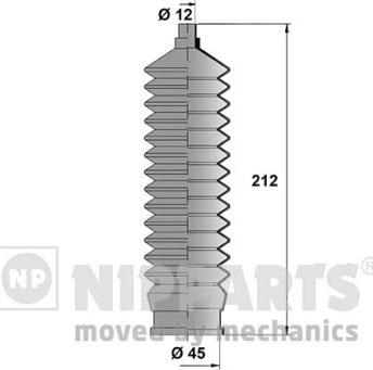 Nipparts J2840901 - Комплект пыльника, рулевое управление unicars.by