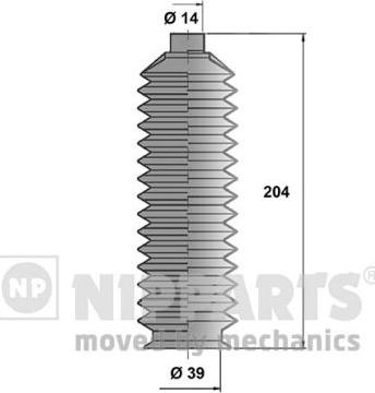 Nipparts J2843000 - Комплект пыльника, рулевое управление unicars.by