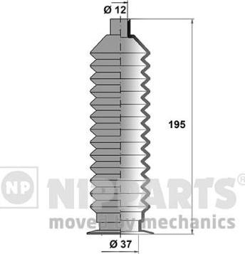 Nipparts J2847003 - Комплект пыльника, рулевое управление unicars.by