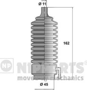 Nipparts N2845009 - Комплект пыльника, рулевое управление unicars.by