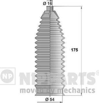 Nipparts N2840312 - Комплект пыльника, рулевое управление unicars.by