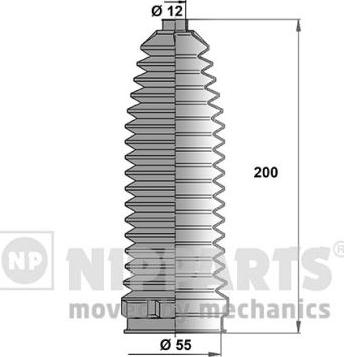 Nipparts N2843019 - Комплект пыльника, рулевое управление unicars.by