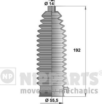 Nipparts N2843017 - Комплект пыльника, рулевое управление unicars.by