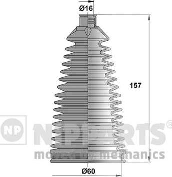 Nipparts N2842045 - Комплект пыльника, рулевое управление unicars.by