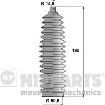 Nipparts N2842034 - Комплект пыльника, рулевое управление unicars.by