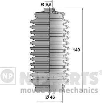 Nipparts N2842036 - Комплект пыльника, рулевое управление unicars.by