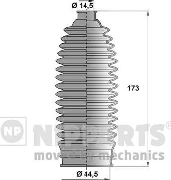 Nipparts N2847014 - Комплект пыльника, рулевое управление unicars.by