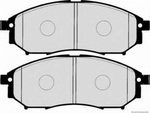 NISSAN D1060-5X00A - Тормозные колодки, дисковые, комплект unicars.by