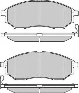 NISSAN D1060EG51A - Тормозные колодки, дисковые, комплект unicars.by